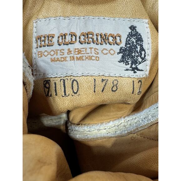 OLD GRINGO RARE Python Skin Western Cowgirl Boots Aqua Mint Green 8.5B Baroque - Picture 7 of 12